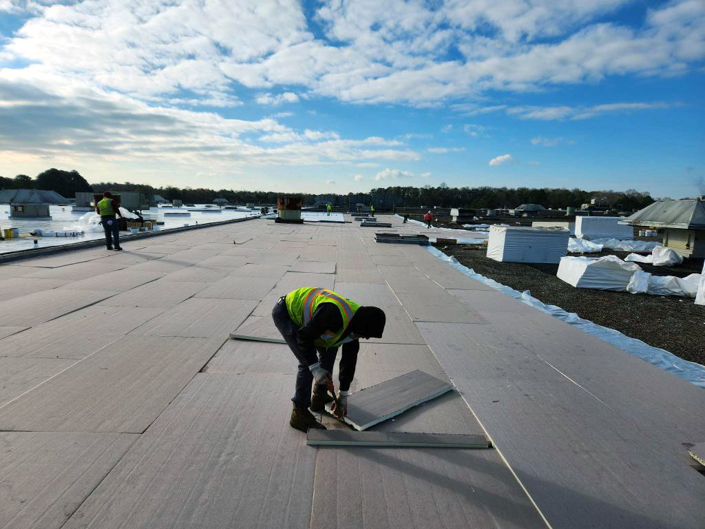 Commercial Roof Install - PBA Roofing Services Branford CT