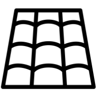 Shingle roof icon